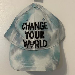 100% cotton Disney Change Your World tie-dye Cap 🧢 NWT One size  adjustable